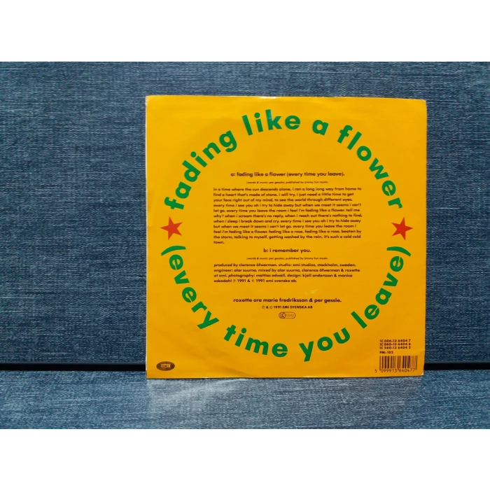 ROXETTE FADING LIKE A FLOWER