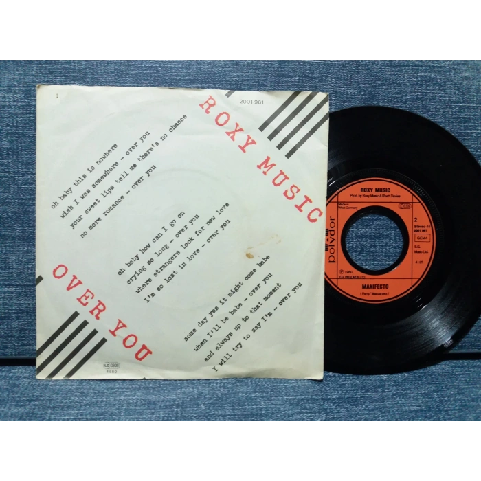 ROXY MUSIC OVER YOU MANIFESTO
