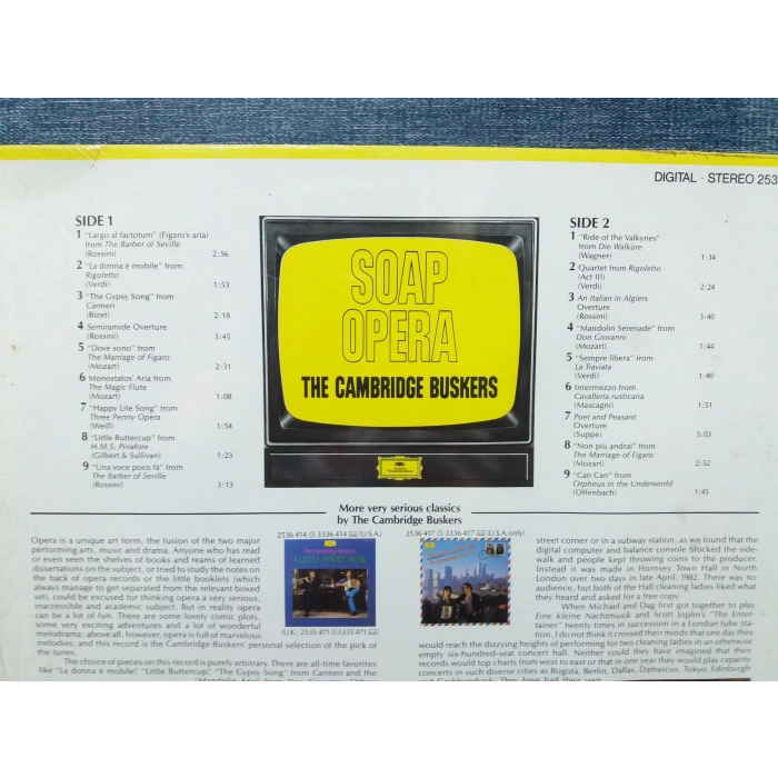 SOAP OPERA CAMPRIDGE BUSKERS