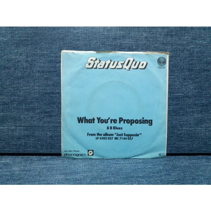 STATUS QUO WHAT YOURE PROPOSING