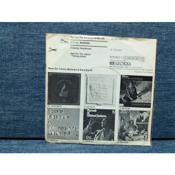 STEVIE WONDER YOU ARE THE SUNSHINE MY LIFE