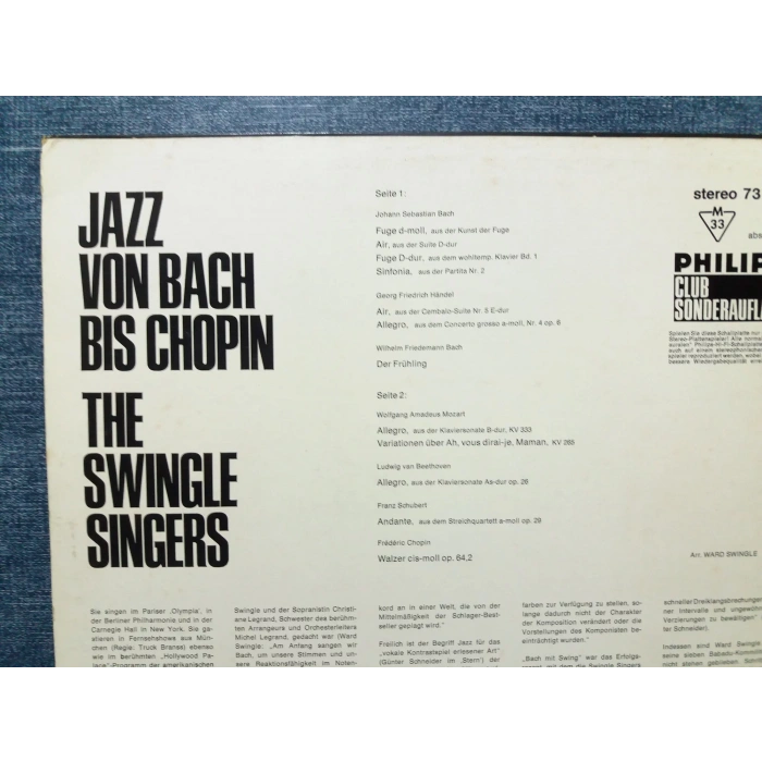 SWINGLE SINGERS BACH CHOPIN JAZZ