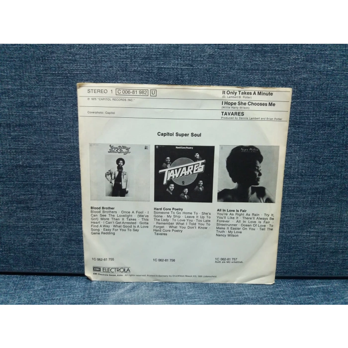 TAVARES IT ONLY TAKES A MINUTE