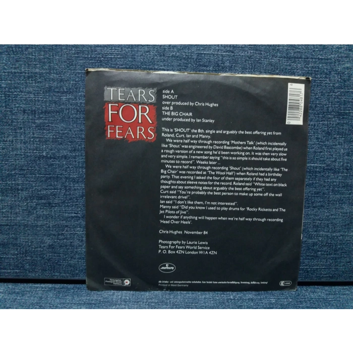 TEARS FOR FEARS SHOUT - BIG CHAIR