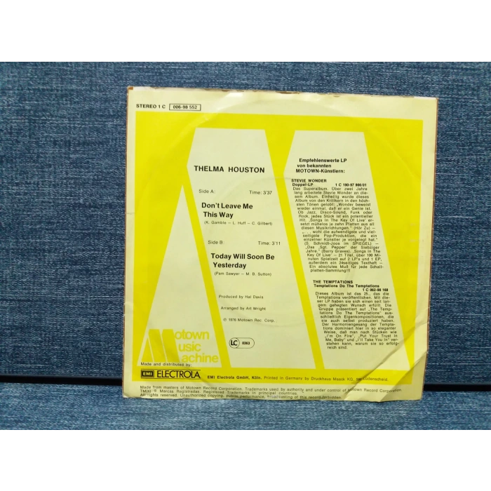 THELMA HOUSTON DONT LEAVE ME THIS WAY