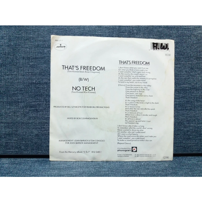 TOM KIMMEL FREEDOM - NO TECH