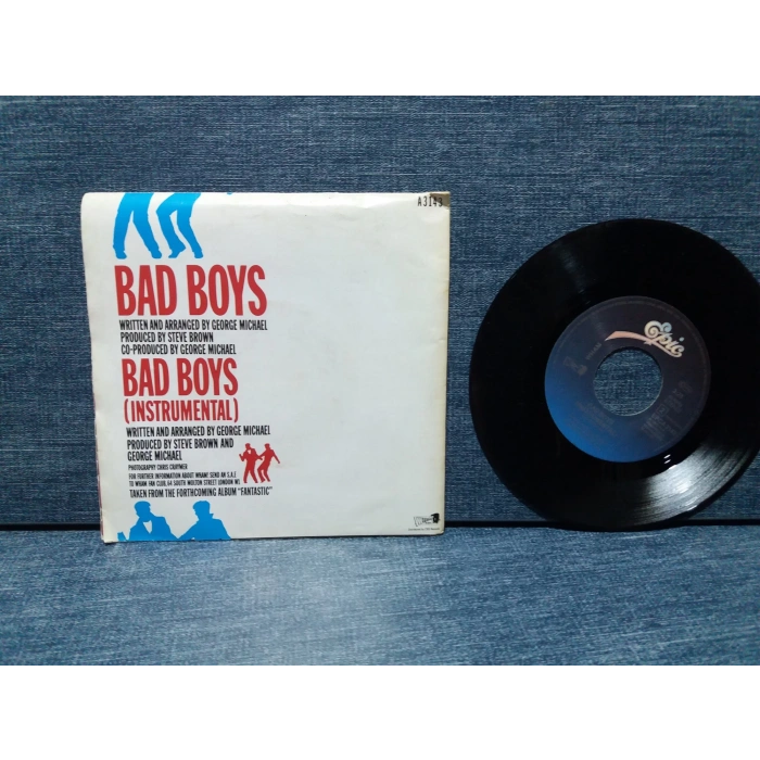 WHAM GEORGE MICHAEL BAD BOYS POSTERLİ PLAK