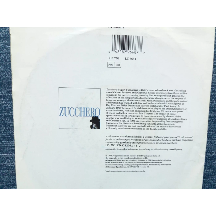 ZUCCHERO PAUL YOUNG SENZA UNA DONNA