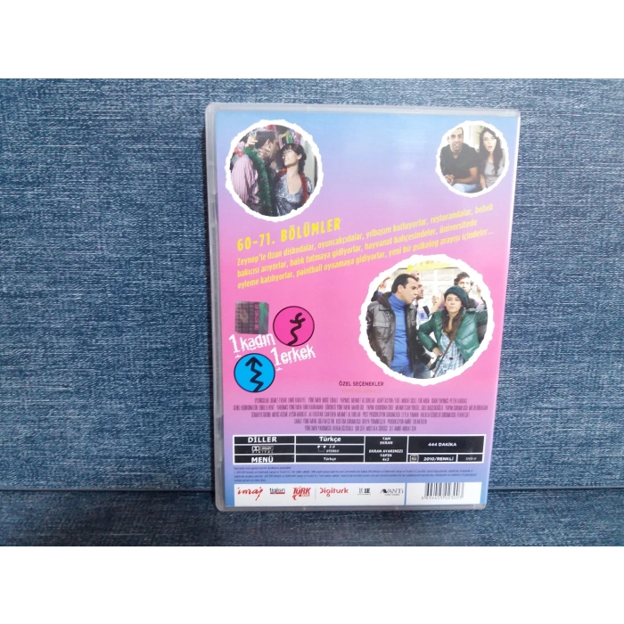 1 KADIN 1 ERKEK 2.SEZON BÖLÜM 60-71 DVD FİLM ( 2 DISK )