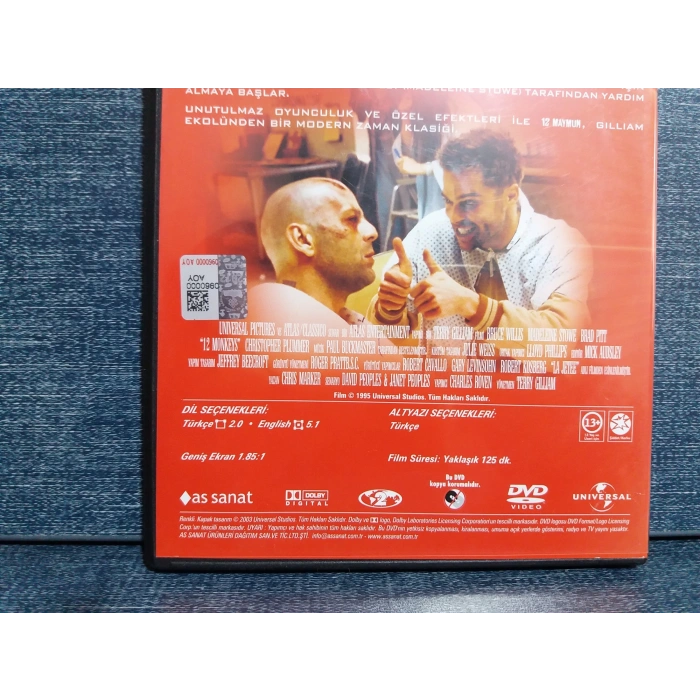 12 MAYMUN DVD FİLM