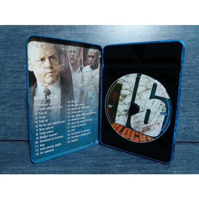 16 BLOCKS BRUCE WILLIS DVD (METAL KUTU)