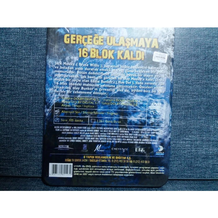 16 BLOCKS BRUCE WILLIS DVD (METAL KUTU)
