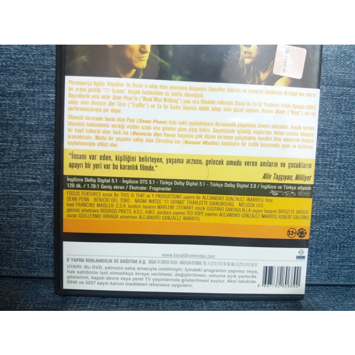 21 GRAM DVD FİLM