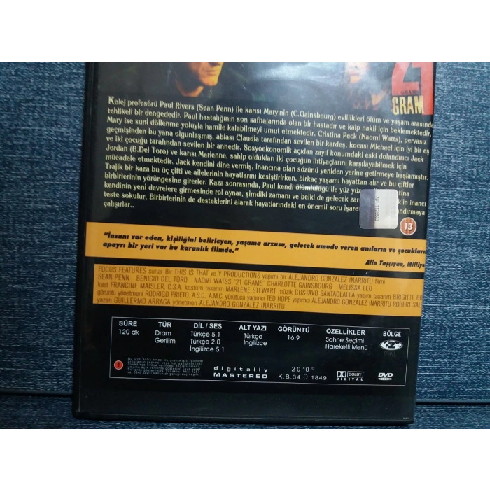 21 GRAM DVD FİLM