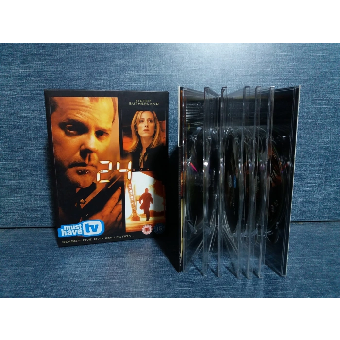24 TWENTY SEASON FIVE BOX DVD (İNGİLİZCE- 7 DISK)