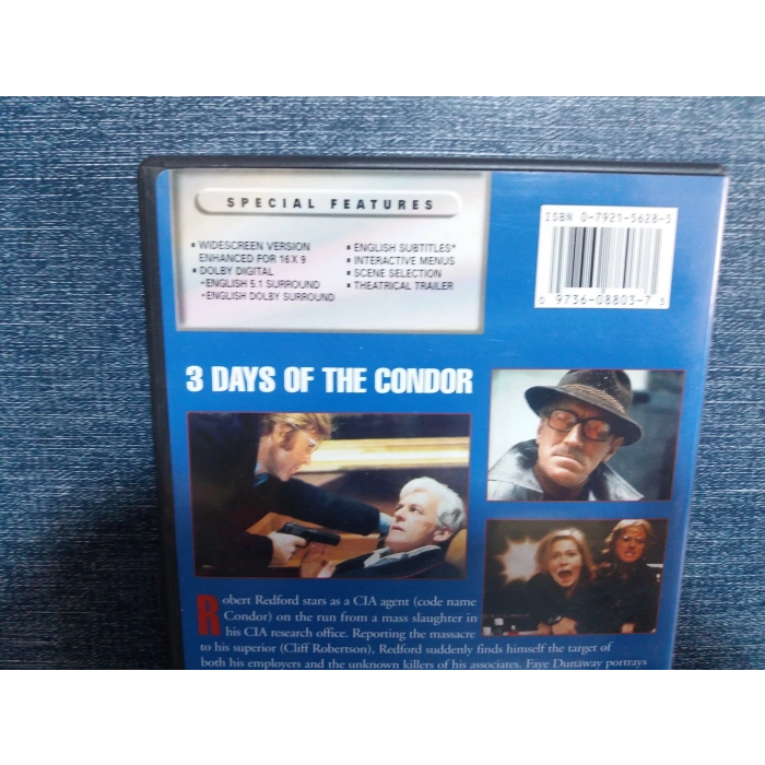 3 DAYS OF THE CONDOR DVD FİLM (İNGİLİZCE)
