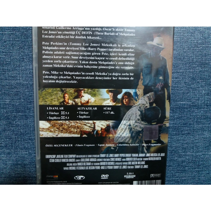 3 DEFİN THREE BURIALS DVD FİLM