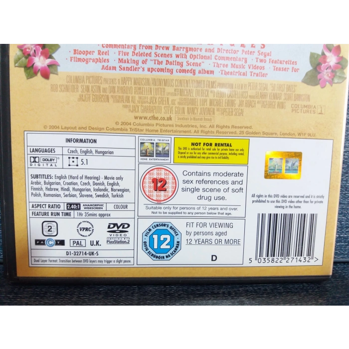 50 FIRST DATES DVD FİLM