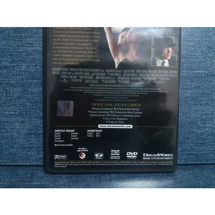 A BEAUTIFUL MIND DVD FİLM Tr Altyazı