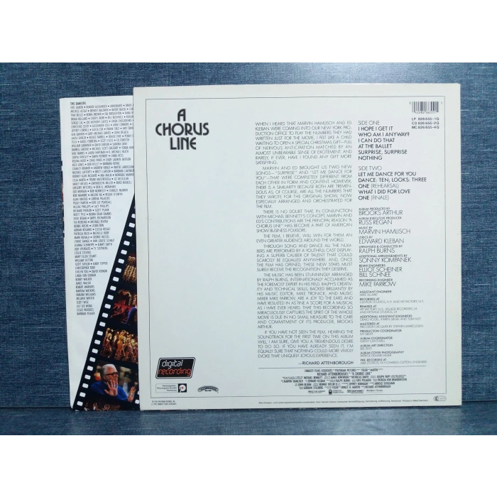 A CHORUS LINE FILM MUSIC SOUNDTRACK LP
