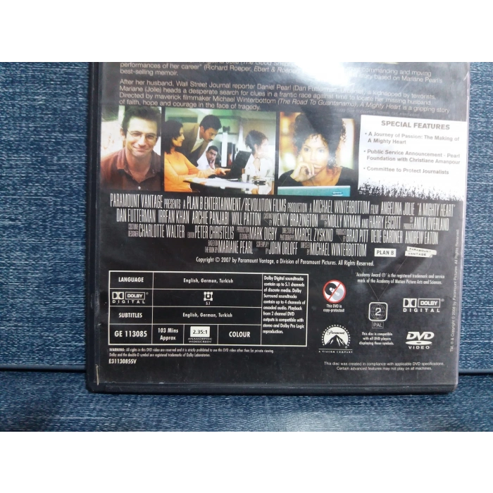 A MIGHTY HEART DVD FİLM (İNGİLİZCE)