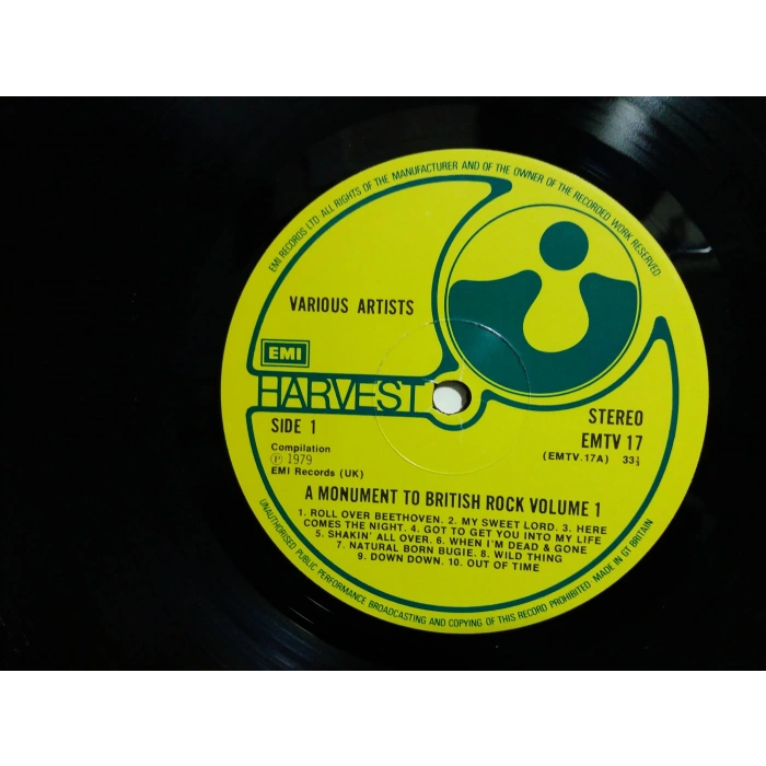 A MONUMENT TO BRITISH ROCK LP