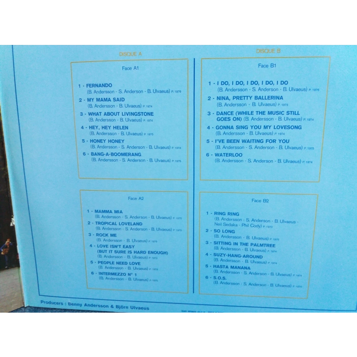 ABBA GOLDEN DOUBLE HITS ALBUM 2 LP