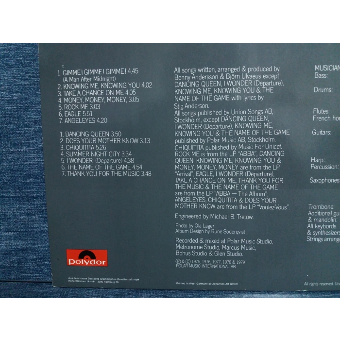 ABBA GREATEST HITS VOL.2  MUSIC LP