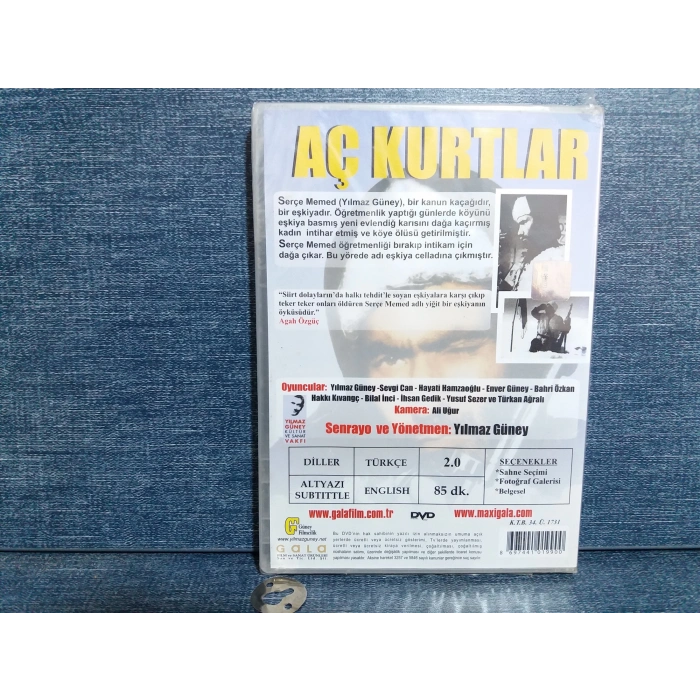 AÇ KURTLAR YILMAZ GÜNEY DVD FİLM (SIFIR)