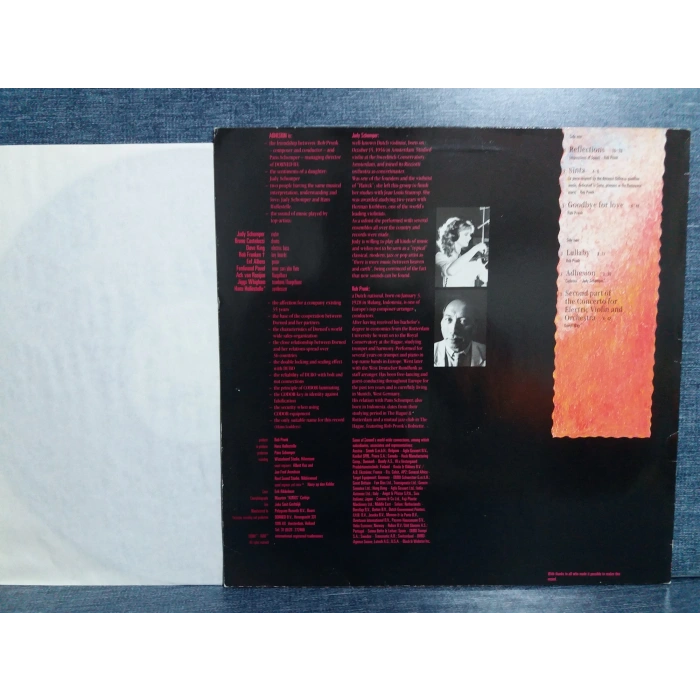 ADHESION JUDY ROB PRONK MUSIC LP