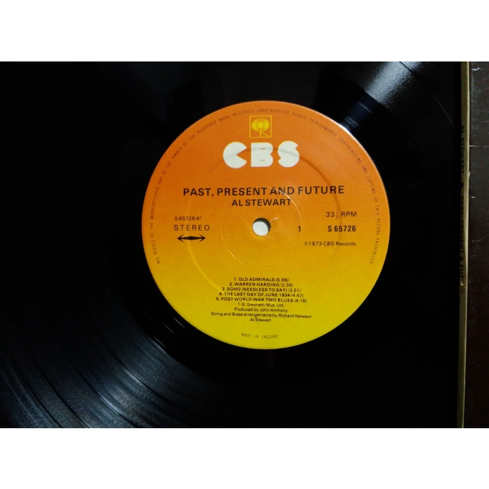 AL STEWART PAST PRESENT FUTURE LP (U.K PRESS)