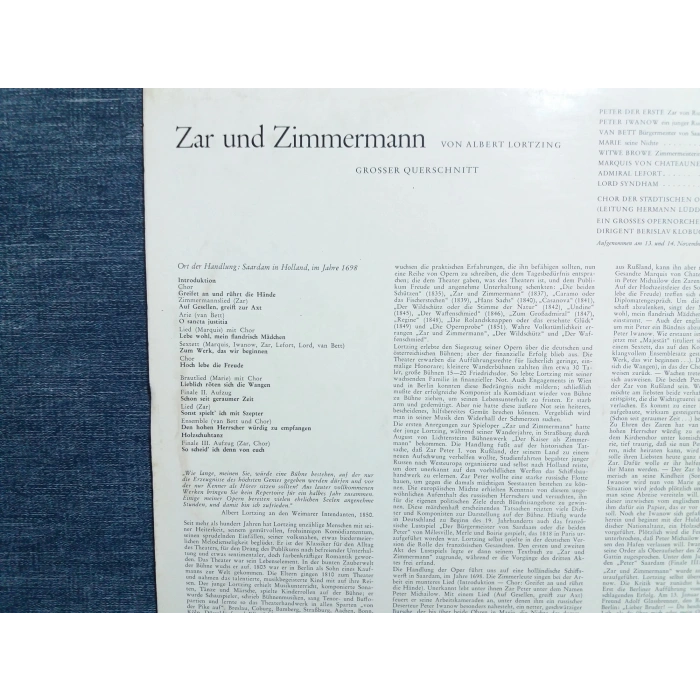 ALBERT LORTZING GROSSER LP ALBUM