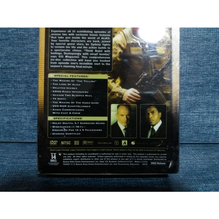 ALIAS SECOND SEASON DVD FİLM (İNGİLİZCE-SIFIR-6 DISK)