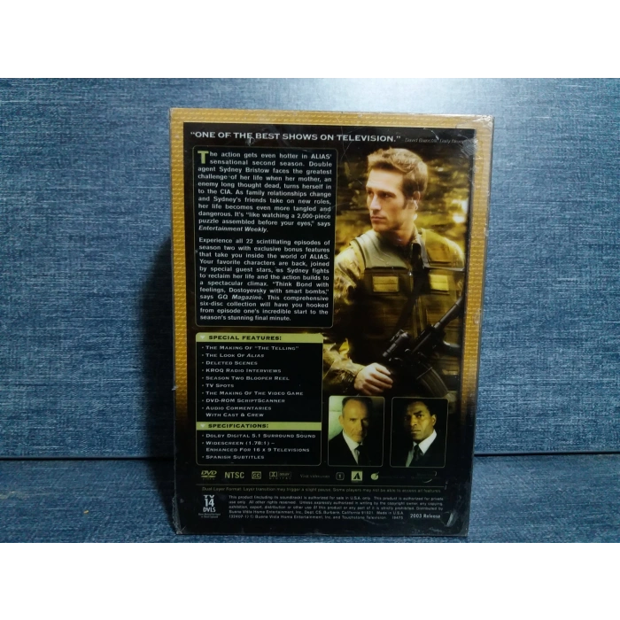 ALIAS SECOND SEASON DVD FİLM (İNGİLİZCE-SIFIR-6 DISK)