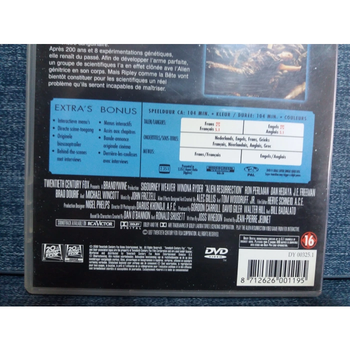 ALIEN RESURRECTION DVD FİLM (İNGİLİZCE)