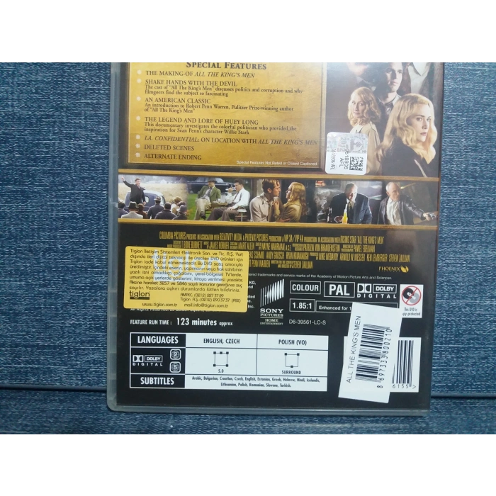 ALL THE KINGS MEN DVD FİLM Tr Altyazı