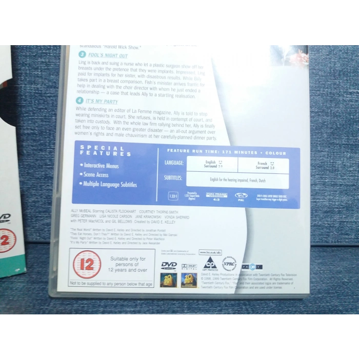 ALLY McBEAL 2. SEASON PART.1 DVD FİLM BOX (İNGİLİZCE-3 DISK)
