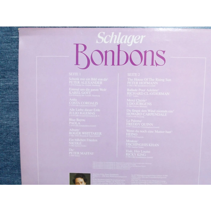 ALMANCA HITS MUSIC LP ALBUM