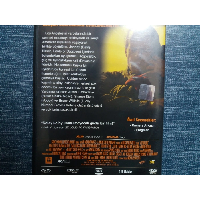 ALPHA DOG JUSTIN TIMBERLAKE REHINE DVD FİLM