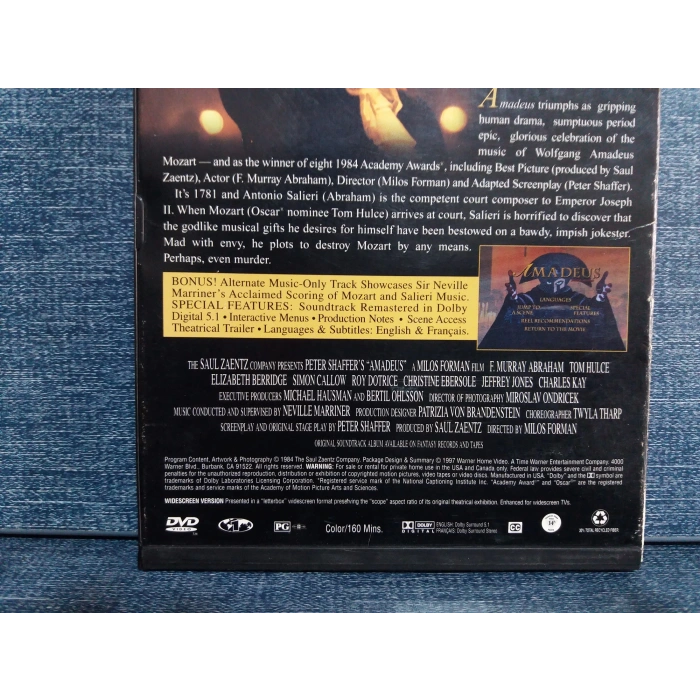AMADEUS  DVD FİLM (İNGİLİZCE)