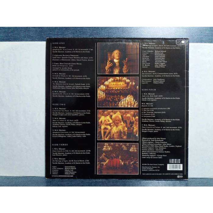 AMADEUS NEVILLE MARRINER SOUNDTRACK 2 LP