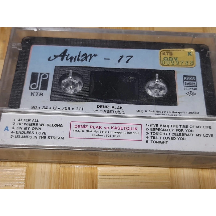 ANILAR 17  MÜZİK KASET