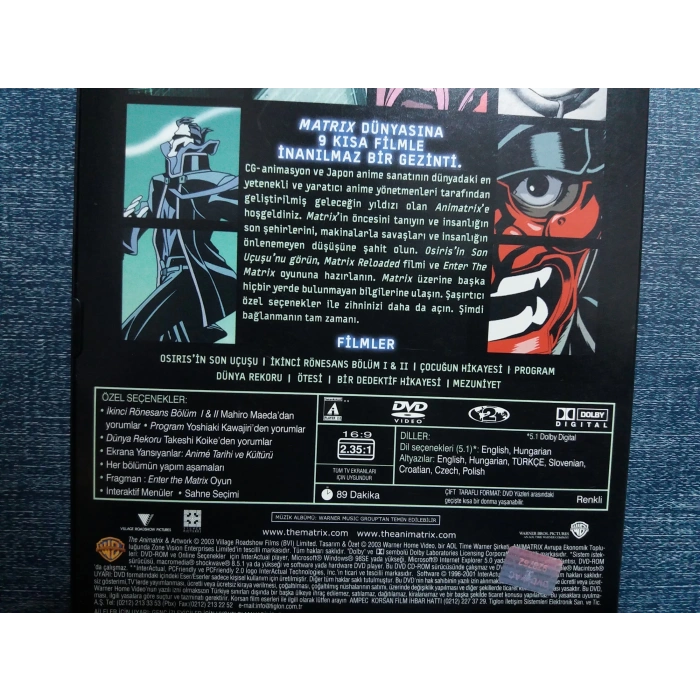 ANIMATRIX DVD FİLM Tr Altyazı - SnapCase