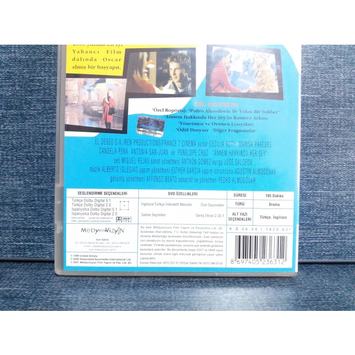ANNEM HAKKINDA HERŞEY DVD FİLM