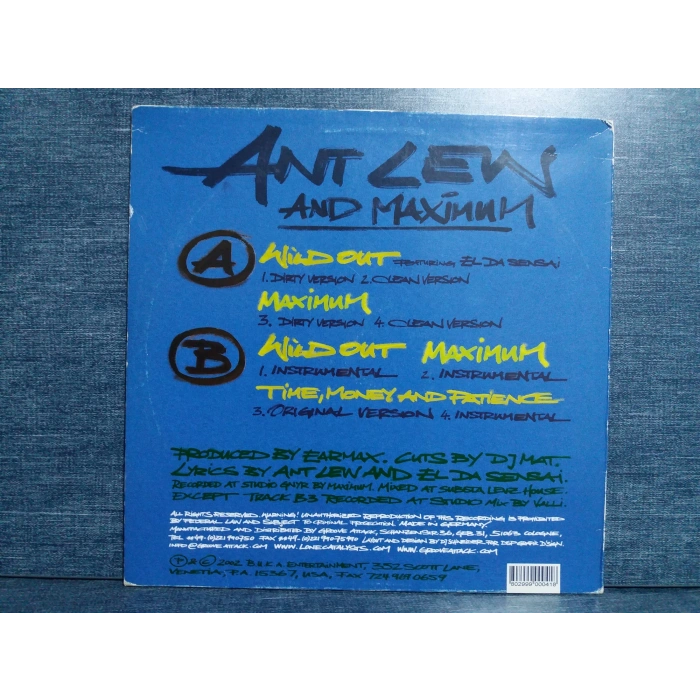ANT LEW AND MAXIMUM WILD OUT MAXI LP