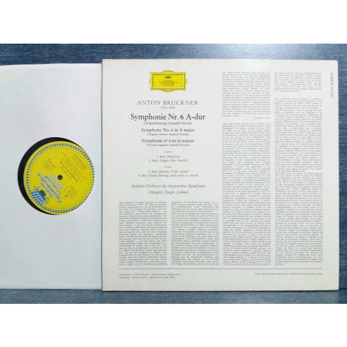ANTON BRUCKNER SYMPHONY Nr.6 EUGEN JOCHUM LP