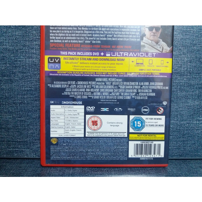 ARGO DVD FİLM (İNGİLİZCE)