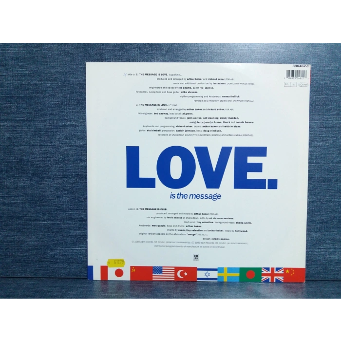 ARTHUR BAKER MESSAGE LOVE MAXI LP