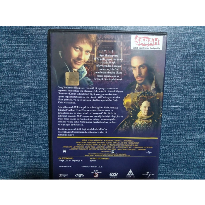 AŞIK SHAKESPEARE DVD FİLM