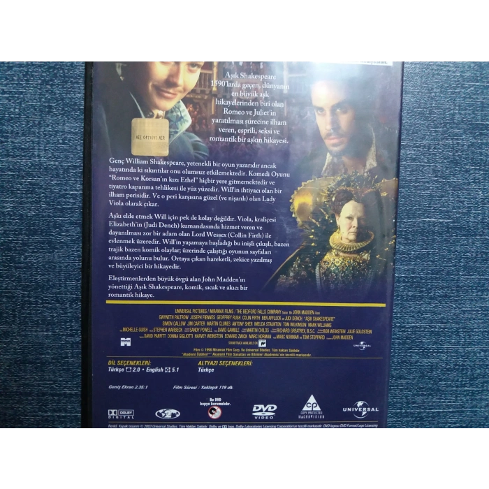 AŞIK SHAKESPEARE DVD FİLM